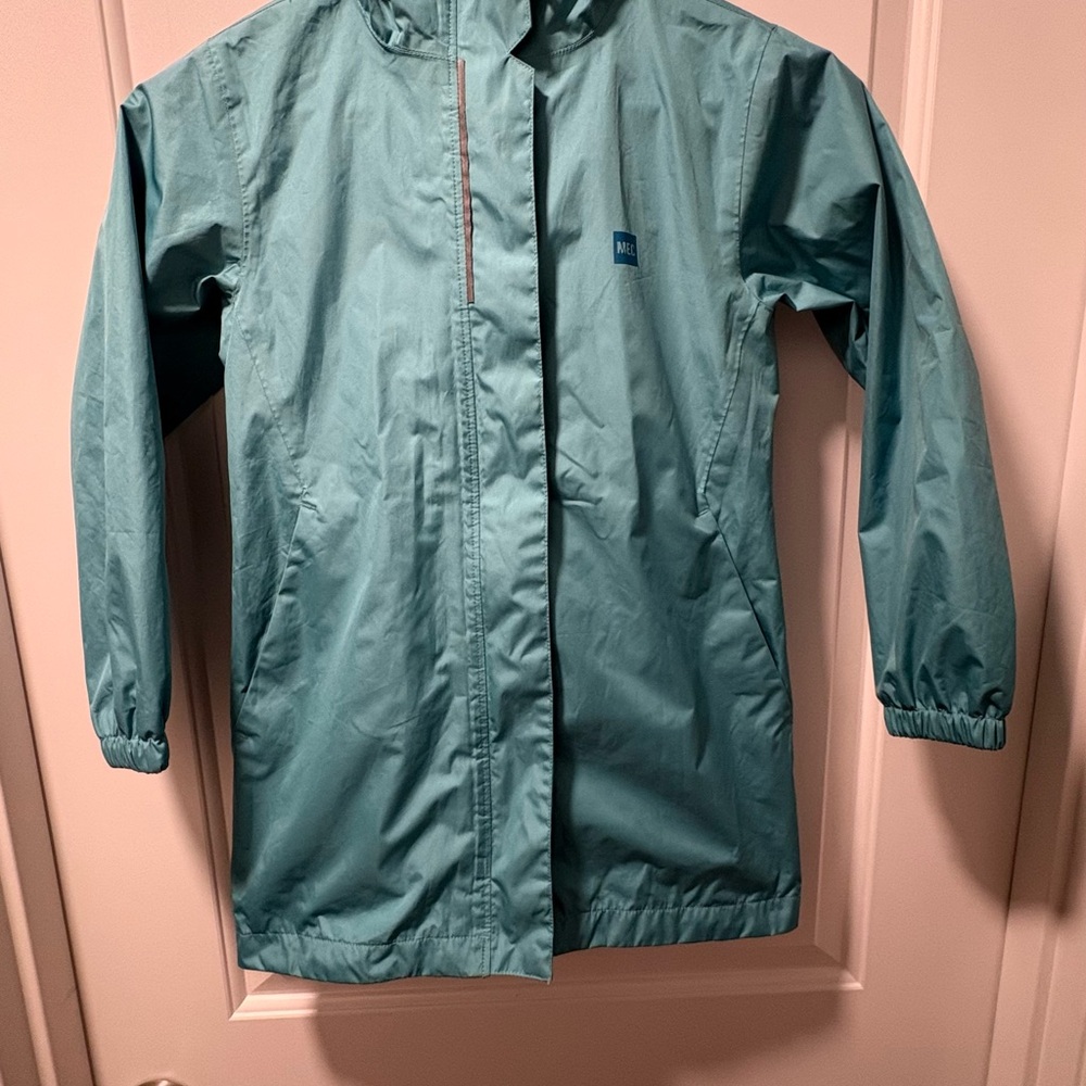 MEC Kids Aqua Raincoat Size 8